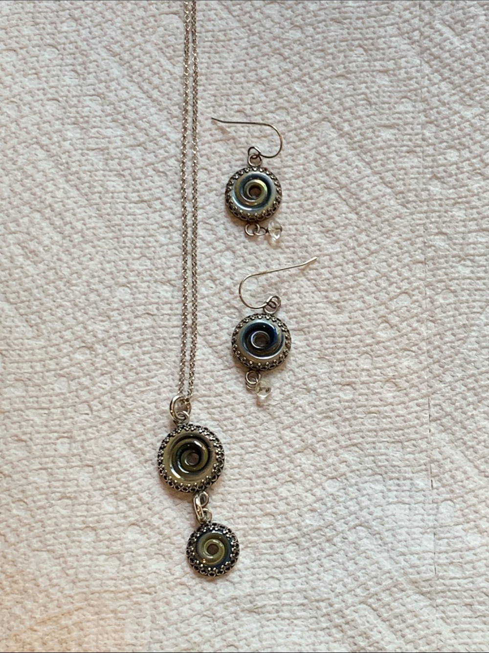 Necklace and earrings